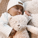 Little B's Ribbed Beanie - Milk